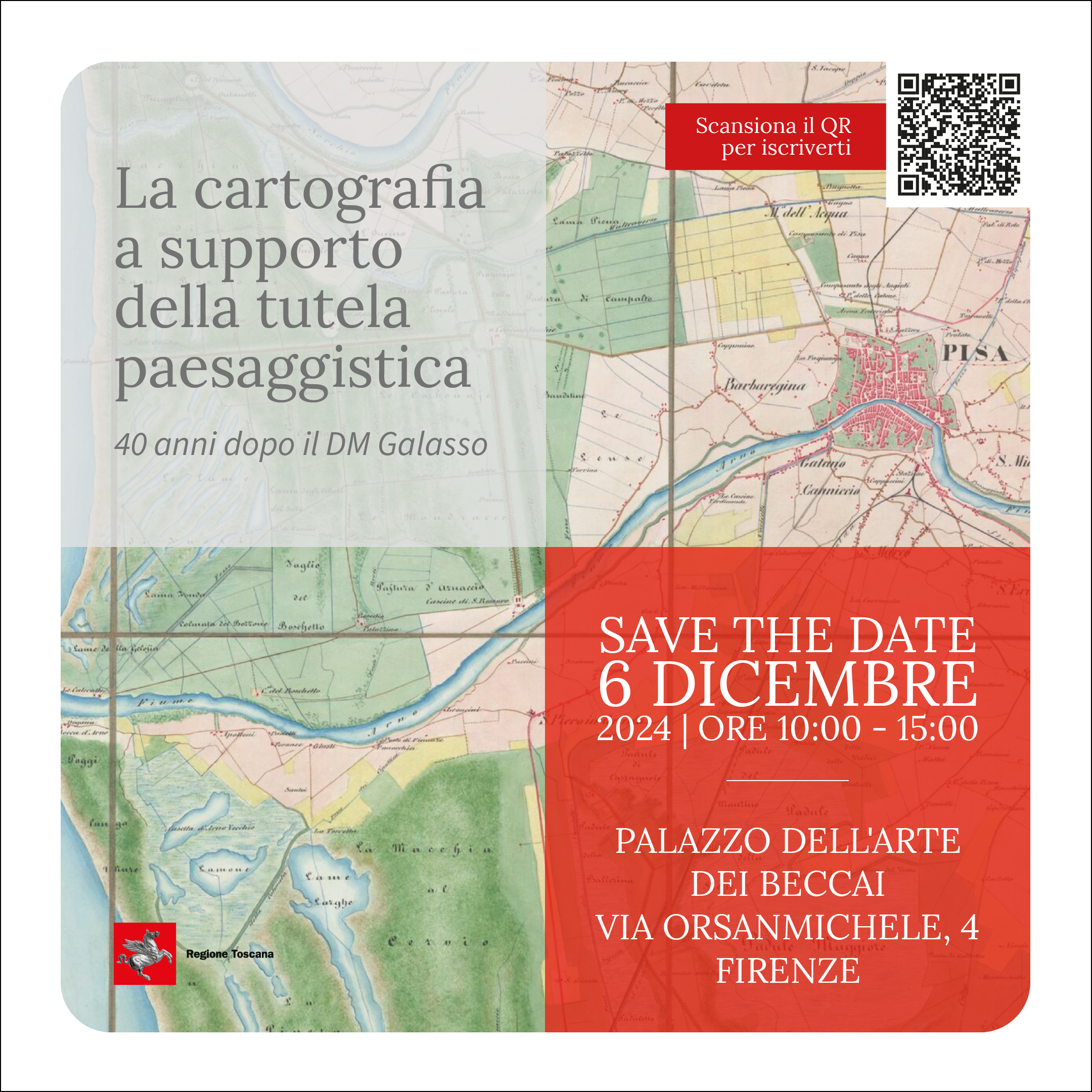 Cartografia e tutela del paesaggio: venerdì 6 dicembre convegno a Firenze per 40 anni decreto Galasso