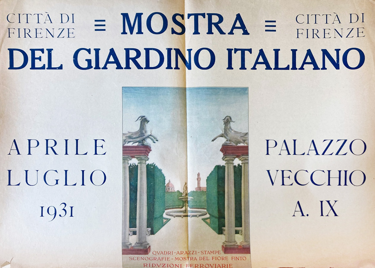 Firenze 1931: Il giardino italiano nelle stanze di Palazzo Vecchio, la mostra digitale dell'Università per Stranieri di Siena